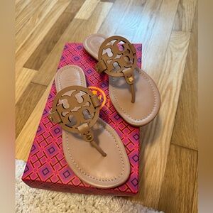{Tory Burch} NEW! In original box Miller sandals size 7, color light makeup.
